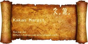 Kakas Margit névjegykártya